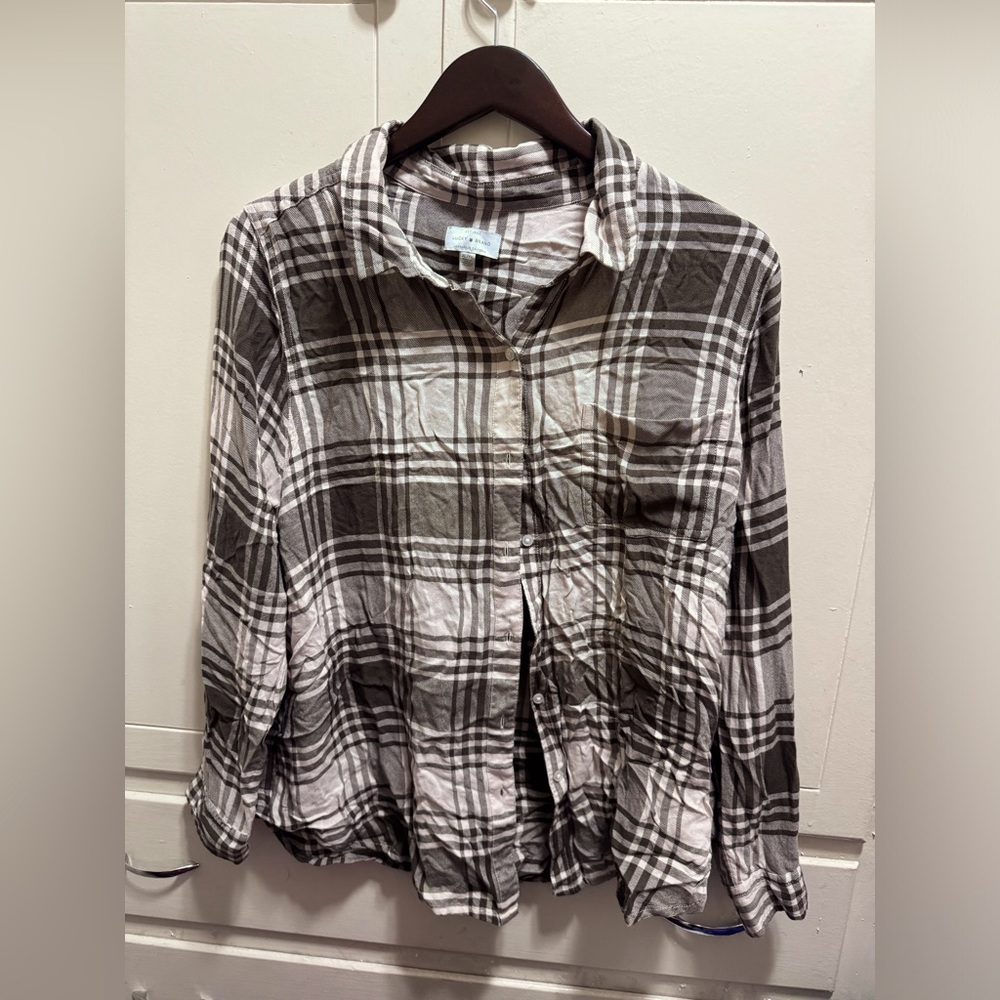 Lucky Brand button up long sleeved shirt- X-large
